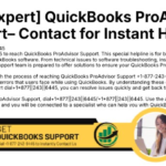 [Live Expert] QuickBooks ProAdvisor Support– Contact for Instant Help